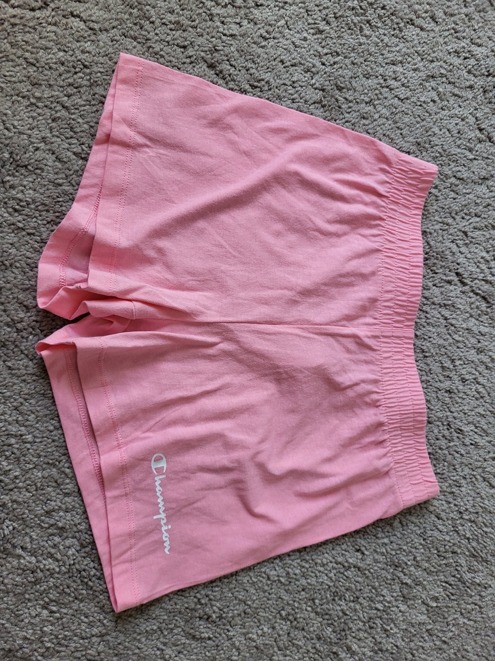 Champion Women's Bubblegum Pink Elastic Waist Athletic Shorts